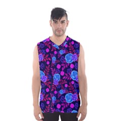 Backgroung Rose Purple Wallpaper Men s Basketball Tank Top