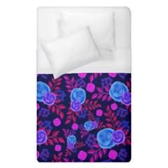 Backgroung Rose Purple Wallpaper Duvet Cover (single Size) by HermanTelo