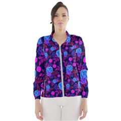 Backgroung Rose Purple Wallpaper Women s Windbreaker by HermanTelo