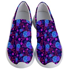 Backgroung Rose Purple Wallpaper Women s Lightweight Slip Ons