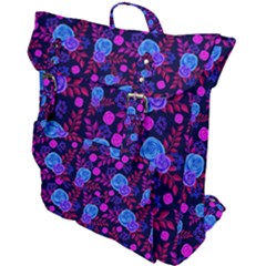 Backgroung Rose Purple Wallpaper Buckle Up Backpack