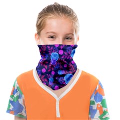 Backgroung Rose Purple Wallpaper Face Covering Bandana (kids) by HermanTelo