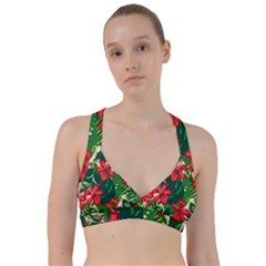 Floral Pink Flowers Sweetheart Sports Bra by Mariart