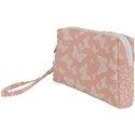 Peaches and Cream Butterfly Print Wristlet Pouch Bag (Small) View1