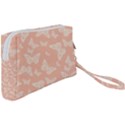 Peaches and Cream Butterfly Print Wristlet Pouch Bag (Small) View2