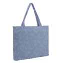 Faded Blue Butterfly Print Zipper Medium Tote Bag View2