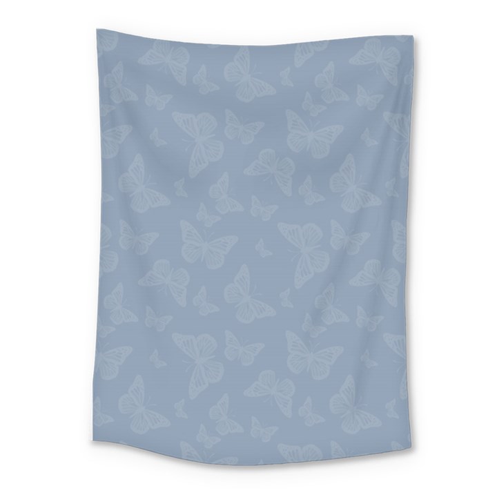 Faded Blue Butterfly Print Medium Tapestry