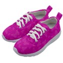 Fuchsia Butterfly Print  Kids Athletic Shoes View2