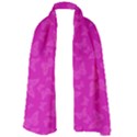 Fuchsia Butterfly Print  Long Sheer Chiffon Scarf  View1