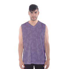 Grape Compote Butterfly Print Men s Basketball Tank Top by SpinnyChairDesigns