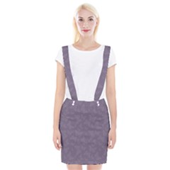 Grape Compote Butterfly Print Braces Suspender Skirt