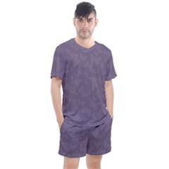 Grape Compote Butterfly Print Men s Mesh Tee And Shorts Set