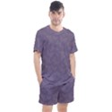 Grape Compote Butterfly Print Men s Mesh Tee and Shorts Set View1