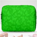 Chartreuse Green Butterfly Print Make Up Pouch (Large) View1