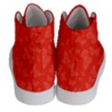 Vermilion Red Butterfly Print Men s Hi-Top Skate Sneakers View4