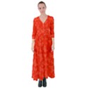 Vermilion Red Butterfly Print Button Up Maxi Dress View1