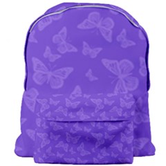 Violet Purple Butterfly Print Giant Full Print Backpack by SpinnyChairDesigns