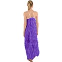 Violet Purple Butterfly Print Cami Maxi Ruffle Chiffon Dress View2