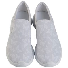 Wedding White Butterfly Print Women s Lightweight Slip Ons by SpinnyChairDesigns