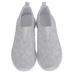 Wedding White Butterfly Print No Lace Lightweight Shoes by SpinnyChairDesigns