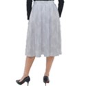 Wedding White Butterfly Print Classic Velour Midi Skirt  View2