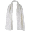 Wedding White Butterfly Print Long Sheer Chiffon Scarf  View1