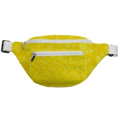 Lemon Yellow Butterfly Print Fanny Pack by SpinnyChairDesigns