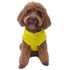 Lemon Yellow Butterfly Print Dog Sweater by SpinnyChairDesigns