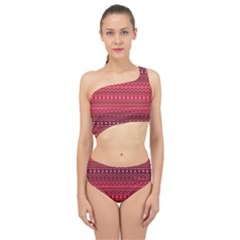 Boho Bittersweet Pink  Spliced Up Two Piece Swimsuit by SpinnyChairDesigns