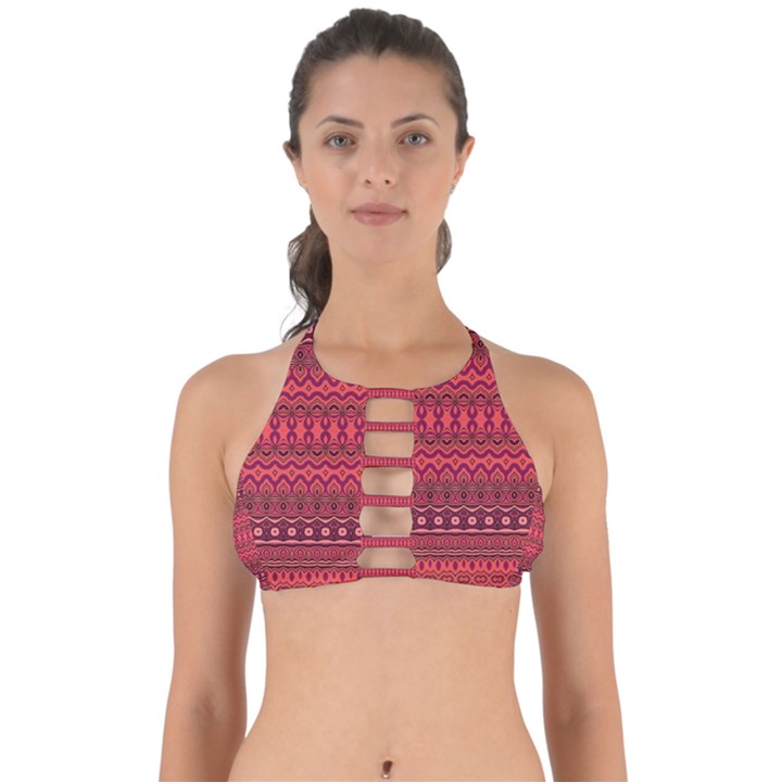 Boho Bittersweet Pink  Perfectly Cut Out Bikini Top