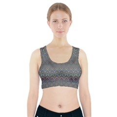 Boho Sweetheart Pattern Sports Bra With Pocket by SpinnyChairDesigns