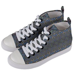 Boho Sweetheart Pattern Women s Mid-top Canvas Sneakers by SpinnyChairDesigns