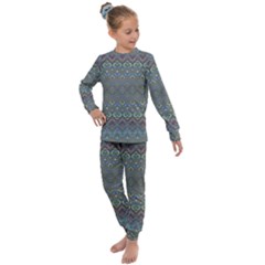 Boho Sweetheart Pattern Kids  Long Sleeve Set  by SpinnyChairDesigns