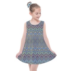 Boho Sweetheart Pattern Kids  Summer Dress by SpinnyChairDesigns