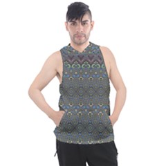 Boho Sweetheart Pattern Men s Sleeveless Hoodie by SpinnyChairDesigns