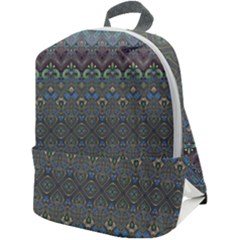 Boho Sweetheart Pattern Zip Up Backpack by SpinnyChairDesigns