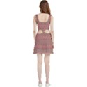 Boho Rustic Pink Velvet Cutout Dress View2