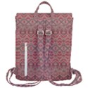 Boho Rustic Pink Flap Top Backpack View3