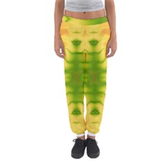 Lemon Lime Tie Dye Women s Jogger Sweatpants by SpinnyChairDesigns