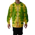 Lemon Lime Tie Dye Kids  Hooded Windbreaker View1