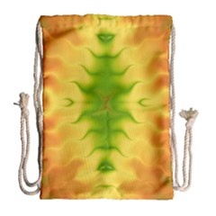 Lemon Lime Tie Dye Drawstring Bag (large) by SpinnyChairDesigns