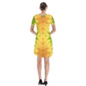 Lemon Lime Tie Dye Short Sleeve V-neck Flare Dress View2