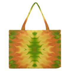 Lemon Lime Tie Dye Zipper Medium Tote Bag by SpinnyChairDesigns