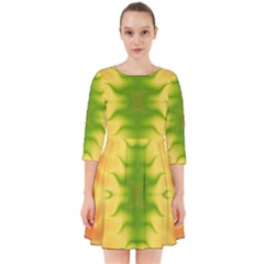 Lemon Lime Tie Dye Smock Dress by SpinnyChairDesigns