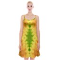 Lemon Lime Tie Dye Spaghetti Strap Velvet Dress View1