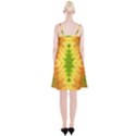 Lemon Lime Tie Dye Spaghetti Strap Velvet Dress View2