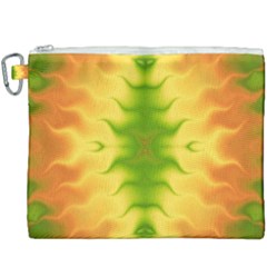 Lemon Lime Tie Dye Canvas Cosmetic Bag (xxxl) by SpinnyChairDesigns