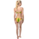 Lemon Lime Tie Dye Twist Bandeau Bikini Set View2