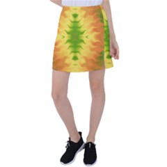 Lemon Lime Tie Dye Tennis Skirt by SpinnyChairDesigns