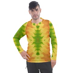 Lemon Lime Tie Dye Men s Pique Long Sleeve Tee